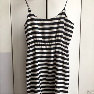 NWT J crew factory striped spaghetti strap dress